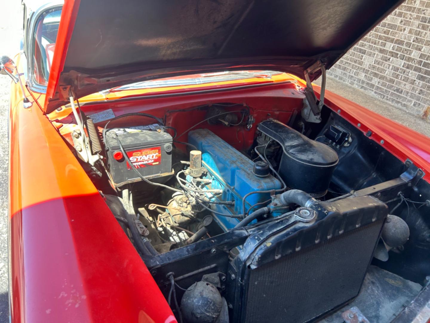 1956 Red Chevrolet Bel Air Bel Air (C56F032989) , located at 1687 Business 35 S, New Braunfels, TX, 78130, (830) 625-7159, 29.655487, -98.051491 - Photo#13